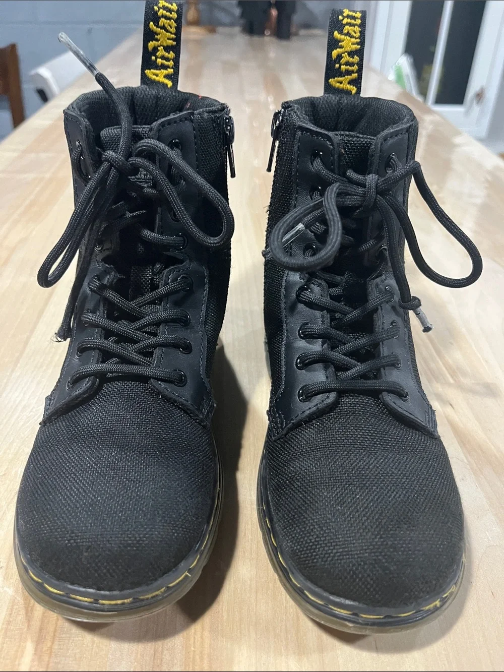 Dr. Martens boots combs j Textile Lace-Up Combat Boots docs DM’s Doc Martens